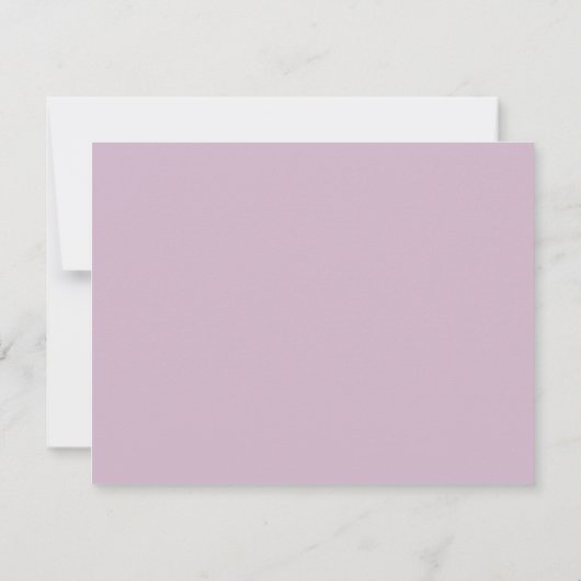 Minimalistisches modernes Mauve-Save the Date-Foto Save The Date (Rückseite)
