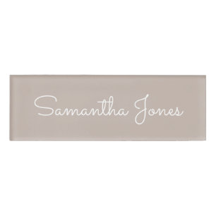 Minimalistisches, modernes Mitarbeiter-Business Ta Namenschild