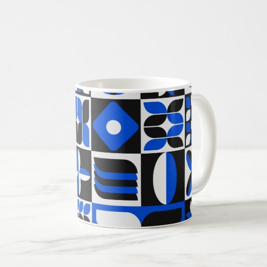Minimalistisches modernes Mittelalter Kaffeetasse (VorderseiteRechts)