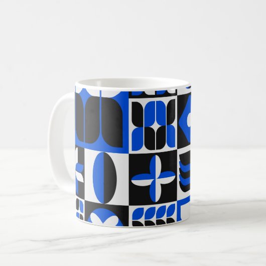 Minimalistisches modernes Mittelalter Kaffeetasse (Vorderseite Links)