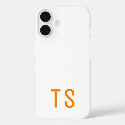 Minimalistisches modernes Monogramm Anfangsbuchsta Case-Mate iPhone Hülle (Rückseite)