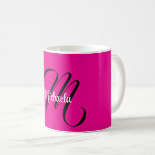 Minimalistisches modernes Monogramm Anfangsname Ho Kaffeetasse