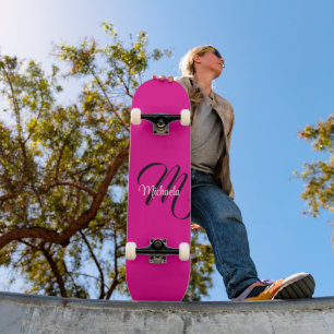 Minimalistisches modernes Monogramm Anfangsname Ho Skateboard