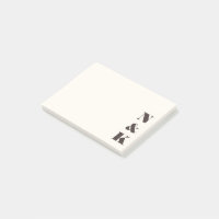 Minimalistisches modernes Monogramm Creme Braun Ma
