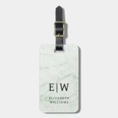 Minimalistisches modernes Monogramm-Elegantes Must Gepäckanhänger (Vorderseite vertikal)