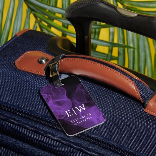 Minimalistisches modernes Monogramm-Elegantes Must Gepäckanhänger (Vorderseite Insitu 1)