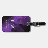 Minimalistisches modernes Monogramm-Elegantes Must Gepäckanhänger (Vorderseite horizontal)