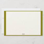 Minimalistisches modernes Monogramm mit Rand Briefpapier (Rückseite)