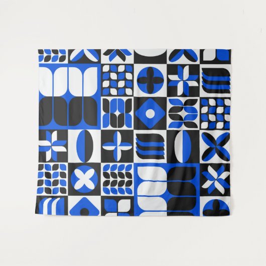 Minimalistisches modernes Muster Kaffeemaschine Ta Wandteppich (Vorderseite (Horizontal))