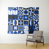 Minimalistisches modernes Muster Kaffeemaschine Ta Wandteppich (Beispiel (Horizontal))