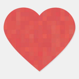 Minimalistisches, modernes Muster niedlich Herz-Aufkleber