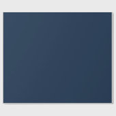 Minimalistisches modernes Navyblau Geschenkpapier (Flach)