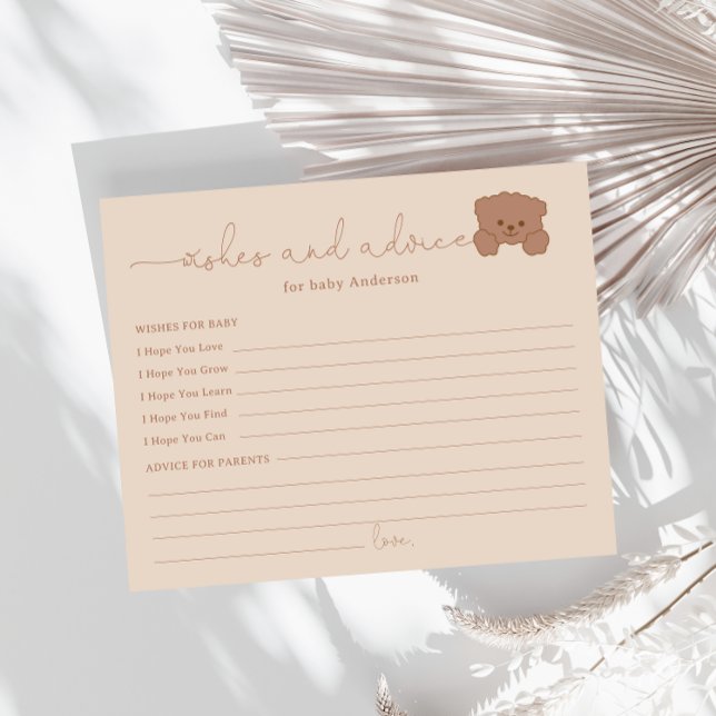 Minimalistisches modernes Niedliches Bear Baby Dus (Von Creator hochgeladen)