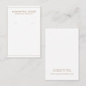 Minimalistisches, modernes Ofenschmuck Visitenkarte (Vorne/Hinten)