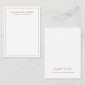 Minimalistisches, modernes Ofenschmuck Visitenkarte (Vorne/Hinten)