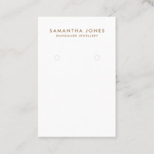 Minimalistisches, modernes Ohrringe-Schmuckdisplay Visitenkarte