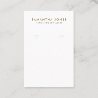 Minimalistisches, modernes Ohrringe-Schmuckdisplay Visitenkarte