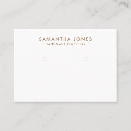 Minimalistisches, modernes Ohrringe-Schmuckdisplay Visitenkarte
