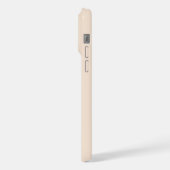 Minimalistisches modernes orangefarbenes Initialen iPhone Hülle (Linke Seite)
