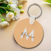 Minimalistisches, modernes Orangenmonogramm