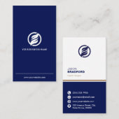 Minimalistisches, modernes Personalisiertes Geschä Visitenkarte (Vorne/Hinten)