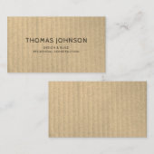 Minimalistisches modernes Rustikales Bauwirtschaft Visitenkarte (Vorne/Hinten)