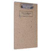 Minimalistisches, modernes, rustikales Kraftpapier Klemmbrett (Rechts)