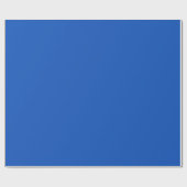 Minimalistisches Modernes Saphirblau Geschenkpapier (Flach)