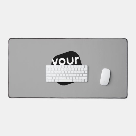 Minimalistisches, modernes, Schlicht-hellgraues Lo Schreibtischunterlage (Tastatur & Maus)