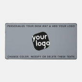 Minimalistisches, modernes, Schlicht-hellgraues Lo Schreibtischunterlage (Vorderseite)