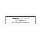 Minimalistisches, modernes Schlichtes Etikett (Vorne)