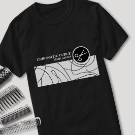 Minimalistisches, modernes, schlichtes Friseurstud T-Shirt