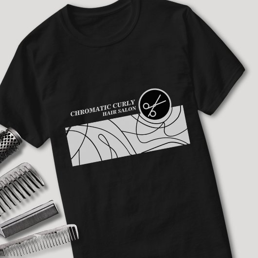 Minimalistisches, modernes, schlichtes Friseurstud T-Shirt