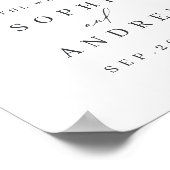 Minimalistisches modernes Schriftzeichen Poster (Ecke)