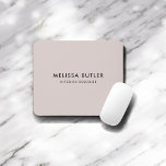 Minimalistisches, modernes Schwarz Mousepad<br><div class="desc">Minimalistisches und modernes Mauspad.</div>