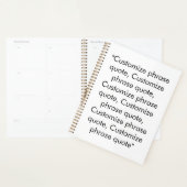 Minimalistisches, modernes Schwarz Planer (Anzeige)