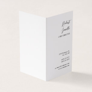 Minimalistisches modernes Schwarz-Weiß-Personalize Visitenkarten
