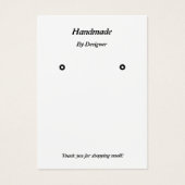 Minimalistisches, modernes Schwarz-Weiß-Schmuckstü (Vorderseite)