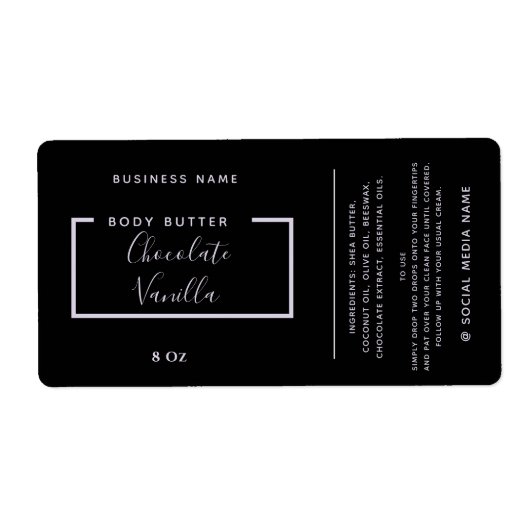 Minimalistisches, modernes Schwarzprodukt (Vorne)