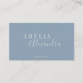 Minimalistisches, modernes Script Boho Chic Dusty  Visitenkarte (Vorderseite)