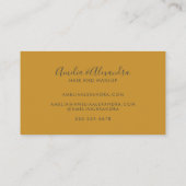 Minimalistisches, modernes Script Boho Custom Yell Visitenkarte (Rückseite)