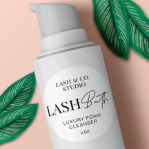 Minimalistisches, modernes Script-Logo Lash Bath C