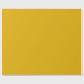 Minimalistisches modernes Senfgelb Geschenkpapier (Flach)