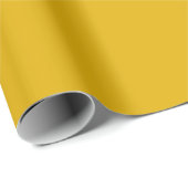 Minimalistisches modernes Senfgelb Geschenkpapier (Rolleneckpunkt)