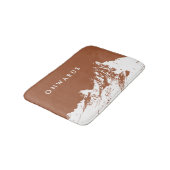 Minimalistisches modernes Siena Badematte (Schrägansicht)