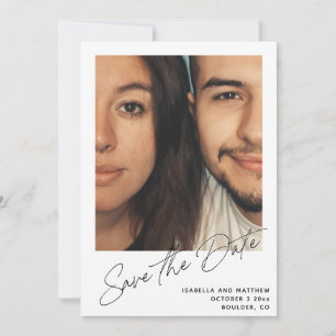 Minimalistisches modernes Skript personalisiertes  Save The Date
