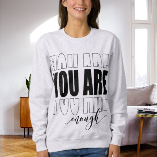 Minimalistisches, modernes Skript Sweatshirt