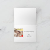 Minimalistisches modernes Skriptüberlagerungs-Foto Dankeskarte (Innenseite)