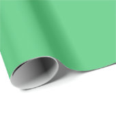 Minimalistisches Modernes Smaragdgrün Geschenkpapier (Rolleneckpunkt)