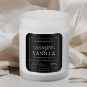 Minimalistisches, modernes Sojakonzept Schwarz Quadratischer Aufkleber